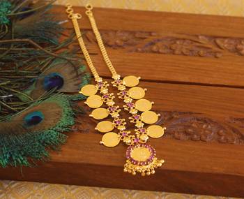 Kerala style kasu coin necklace 2