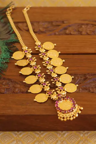 Kerala style kasu coin necklace