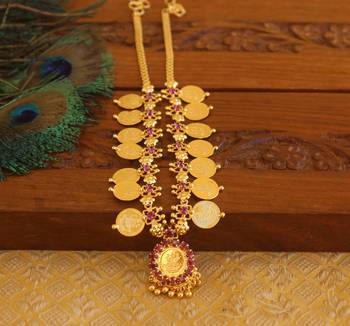 Kerala style kasu coin necklace 1