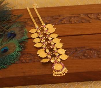 Kerala style kasu coin necklace 3