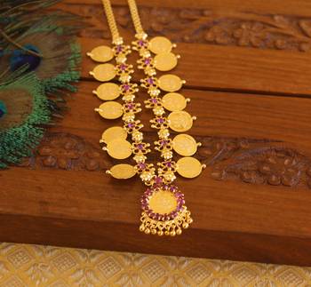 Kerala style kasu coin necklace 4