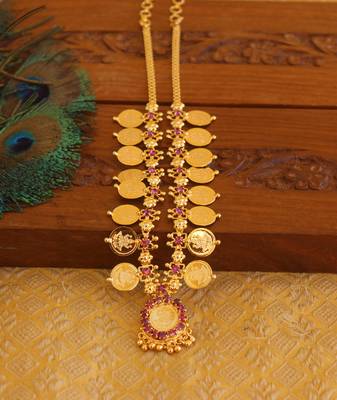Kerala style kasu coin necklace 1