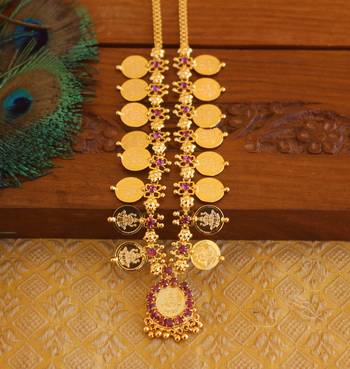 Kerala style kasu coin necklace 2
