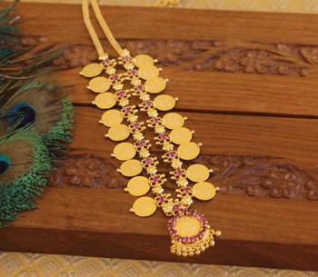 Kerala style kasu coin necklace 3