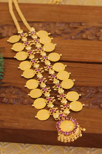 Kerala style kasu coin necklace