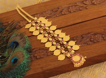Kerala style kasu coin necklace 4