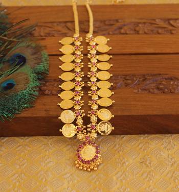 Kerala style kasu coin necklace 1