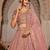 Pink colour Tissue sequins embroidery Semi-Stitched Lehenga choli & Dupatta