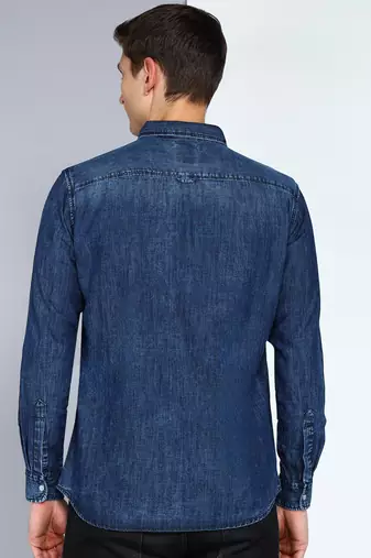 Men's denim casual shirt shirt for men | double pocket denim shirt for men