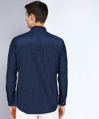 Men's denim casual shirt shirt for men | double pocket denim shirt for men 2