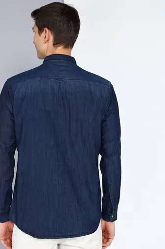 Men's denim casual shirt shirt for men | double pocket denim shirt for men