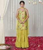 Bagicha neon sharara set set of 3