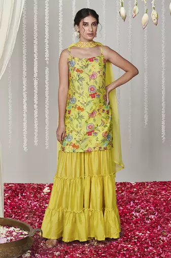 Bagicha neon sharara set set of 3