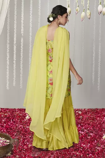 Bagicha neon sharara set set of 3