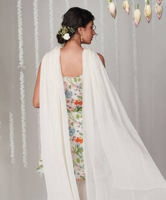 Bagicha white sharara set of 3 2