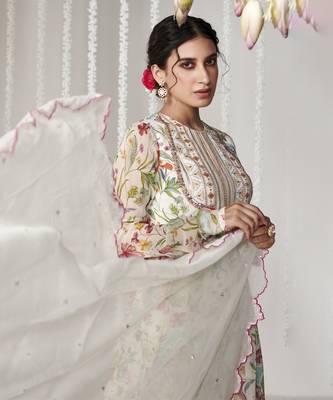 Bagicha white anarkali set of 3 4
