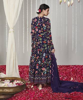 Bagicha purple anarkali set of 3 2
