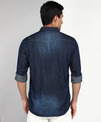 Men's denim casual shirt | double pocket shirt 2