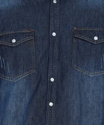 Men's denim casual shirt | double pocket shirt 4