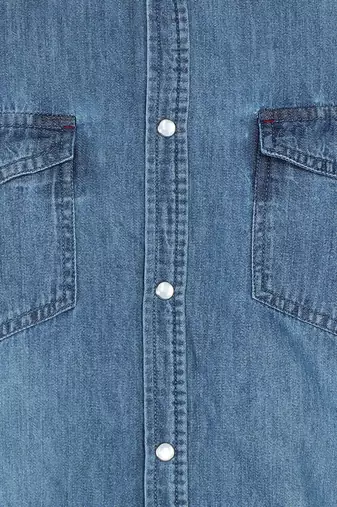 Men's denim casual shirt | double pocket shirt