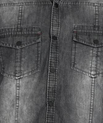 Men's denim casual shirt | double pocket shirt 4