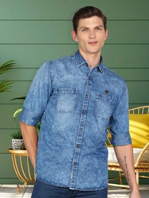   men's denim casual shirt | denim shirt for men 1