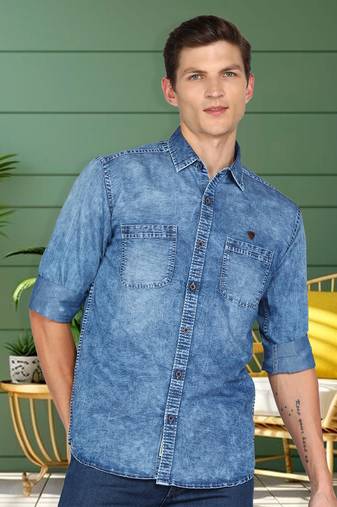  men's denim casual shirt | denim shirt for men