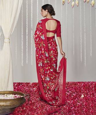 Bagicha red saree set of 2 2
