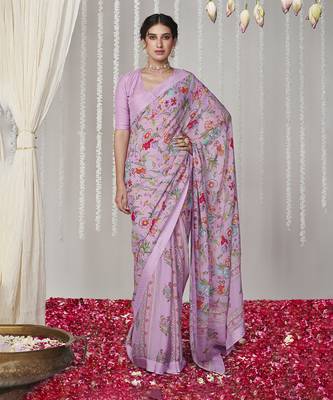 Bagicha lavender saree set of 2 1