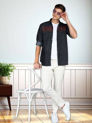 Men's denim casual shirt | denim shirt for men 3