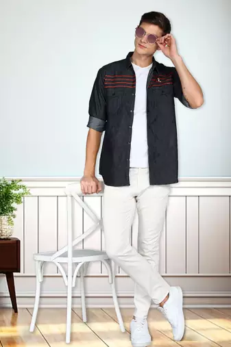 Men's denim casual shirt | denim shirt for men