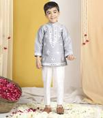Thread embroidery kurta with pajama