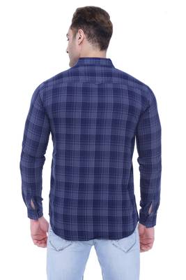 Men's slim fit cotton casual shirt | men's checkered shirt 2