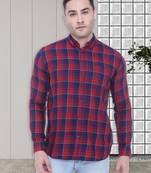 Men's slim fit cotton casual shirt | men's checkered shirt