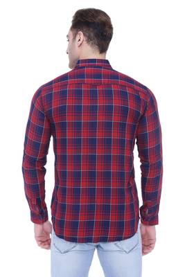 Men's slim fit cotton casual shirt | men's checkered shirt 2