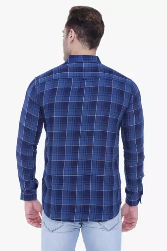 Men's slim fit cotton casual shirt | men's checkered shirt