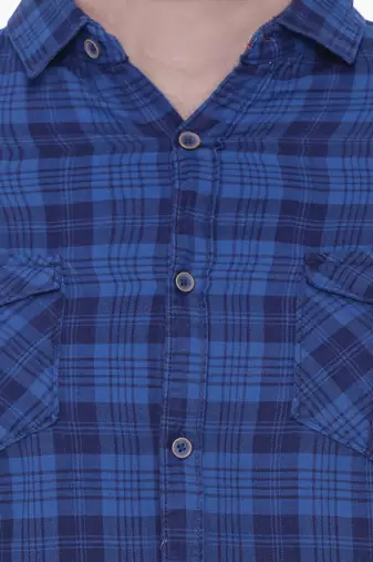 Men's slim fit cotton casual shirt  | men's checkered shirt