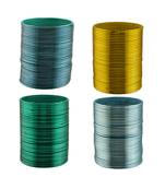 Metal plain bangle combo