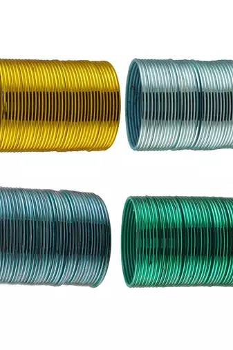Metal plain bangle combo
