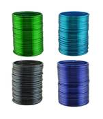 Metal plain bangle combo