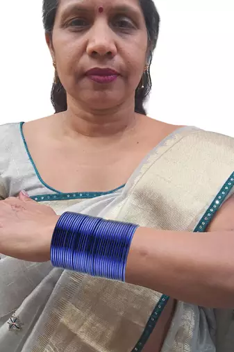 Metal plain bangle combo