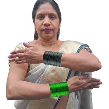 Metal plain bangle combo 5