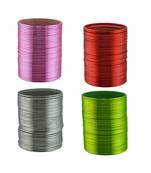 Metal plain bangle combo