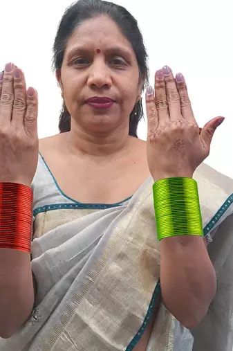 Metal plain bangle combo