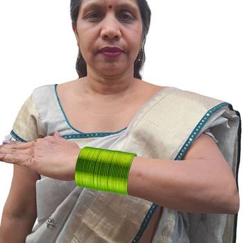 Metal plain bangle combo 5