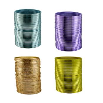 Metal plain bangle combo 1