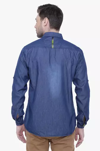 Men's denim casual checks shirt | checks shirt for men
