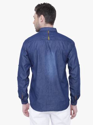 Men's denim casual checks shirt | checks shirt for men 2