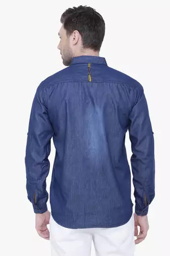 Men's denim casual checks shirt | checks shirt for men