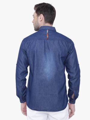 Men's denim casual checks shirt | checks shirt for men 2